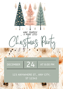 Christmas Tree Party Invitation Template