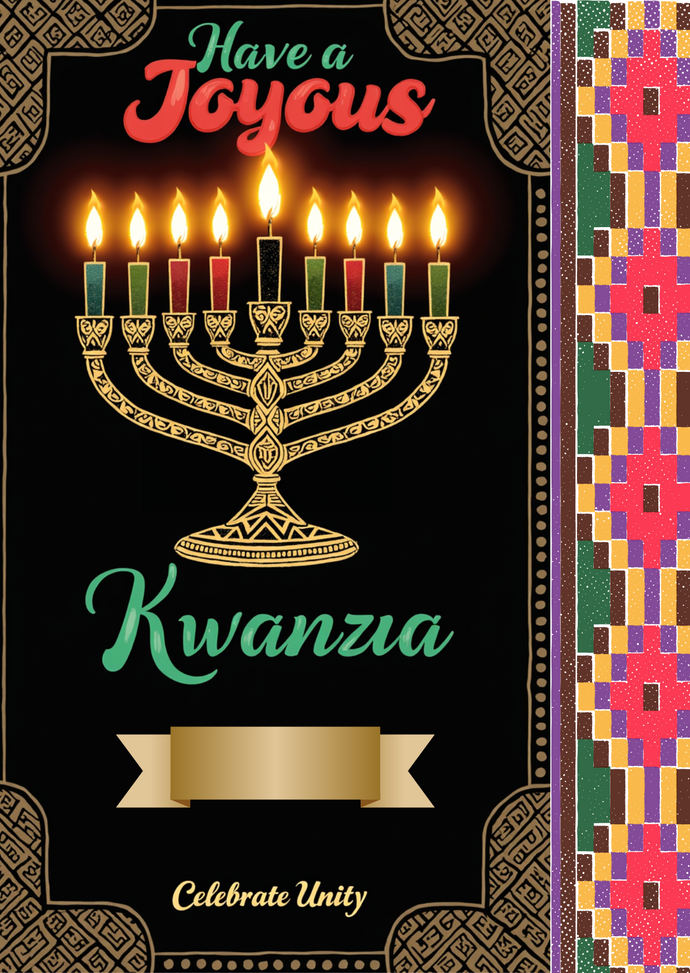 Joyous Kwanzaa Digital Card Template